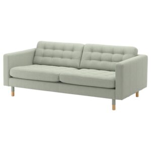 3-seat sofa, Gunnared light green/wood