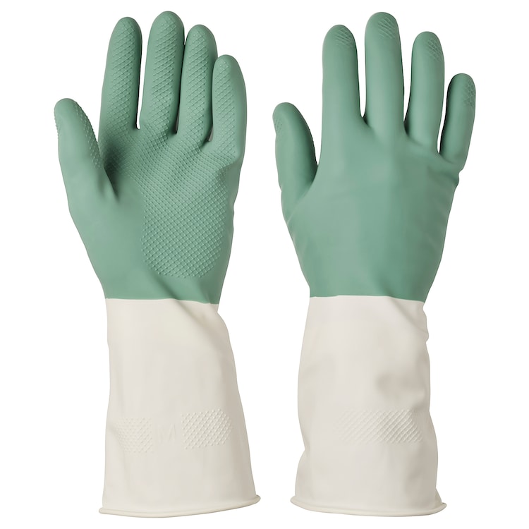 Cleaning gloves, green, M