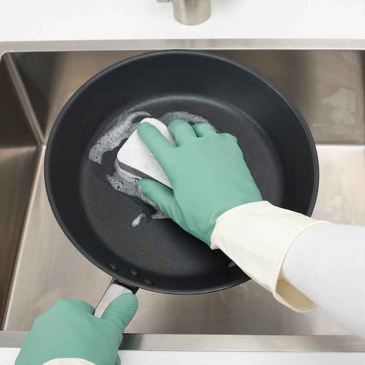 Cleaning gloves, green, M - Image 2