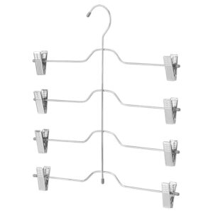Trouser/skirt hanger with 4 tiers, chrome-plated